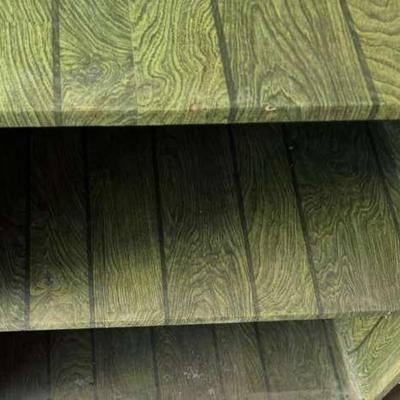 Lot 106:  Wooden Shelving Unit That Has Been Wallpapered
