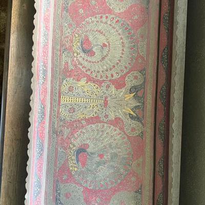 Lot 314:  Beautiful Vintage Indian Brass Serving Tray