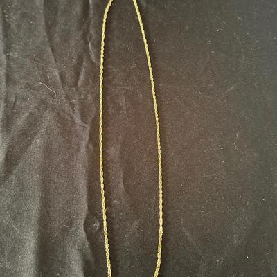 Lot 216: 24”(4g) 14k Italian Gold Cuban Link Chain