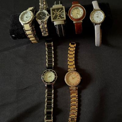 Lot  447: Lot of 7 Women’s Fashion Watches – Mixed Styles, Includes Anne Klein