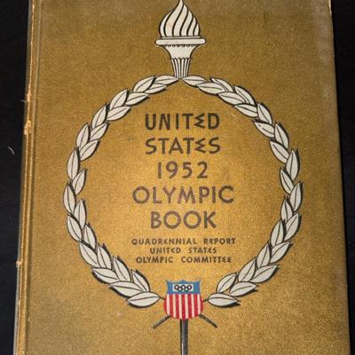 Lot 524: United States 1952 Olympic Book – Official USOC Quadrennial Report