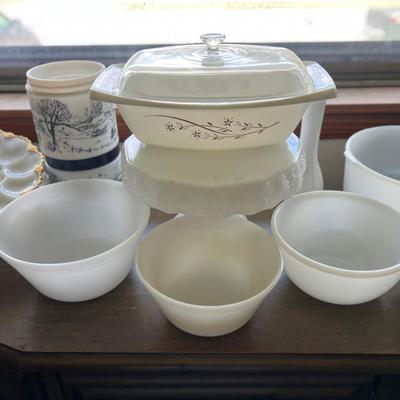 Lot 305: Milk Glass Galore 