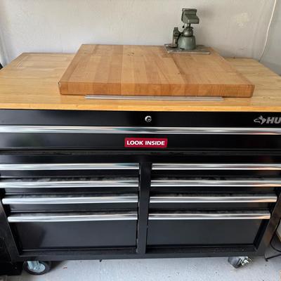 Lot236: Husky 46” Rolling Tool Chest Stocked With Tools 
