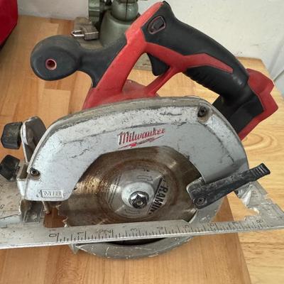 Lot 249: Milwaukee Battery Operated Circular Saw (No Battery)
