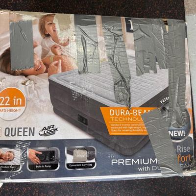 Lot233: Intex Queen Air Lock Inflatable Mattress 