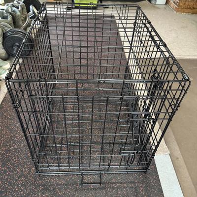 Lot 230: Open Air Medium Dog Crate And 2 Gates 
