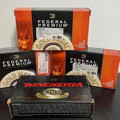 Lot 323: Assorted .308 Win / 7.62×51 NATO Ammunition – Hunting, Match, & Ball  Large mixed lot of .3