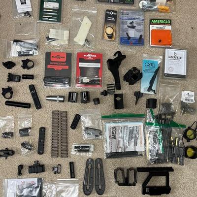 Lot 356: Large Firearm Parts & Accessories – SureFire, Geissele, AmeriGlo, TruGlo, Strike Industries