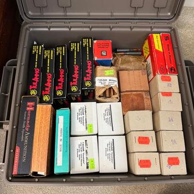 Lot 259: Case Of Mixed Russian 7.62x54R Hunting Ammo