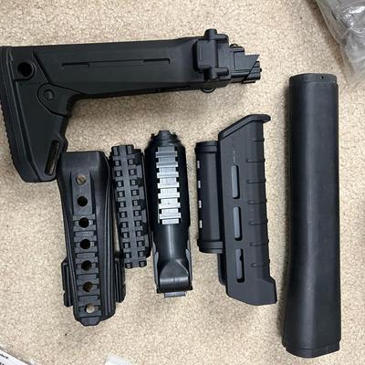 Lot 354: Magpul Zhukov-S Folding Stock, Handguards, and Rail Accessories