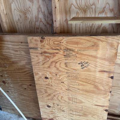 Lot 260: 3 Sheets Of Plywood Plus Scraps