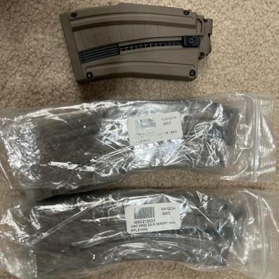 Lot 344: ISSC MK22 .22LR Magazines – 3 Total And Then .22 Random Pistol Mags 
