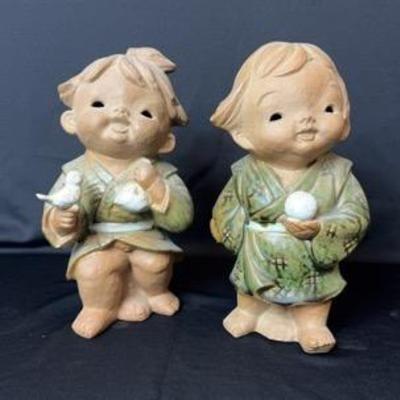 Vintage Hankyu Terracotta Children 