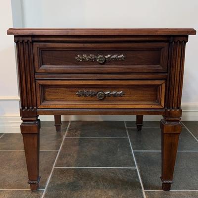 Wood End Table