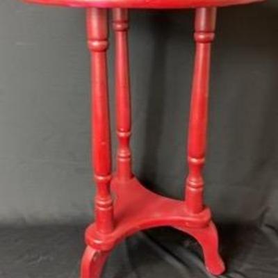 Red Side Table 