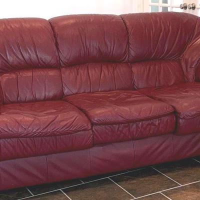 Burgundy Red Sofa- Star Furniture