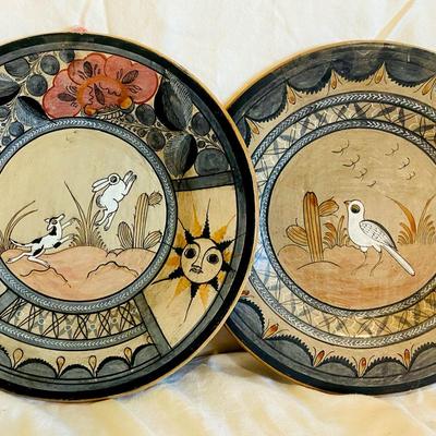 Ken Edwards Inspired Pottery Plates 