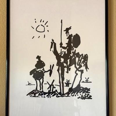 Framed Print Of Picasso’s Don Quixote 1955