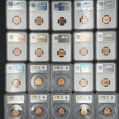 L(20) PCGS/NGC Graded Lincoln Cents