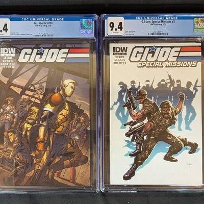 CGC Graded GI Joe 9.4 Comics (2)