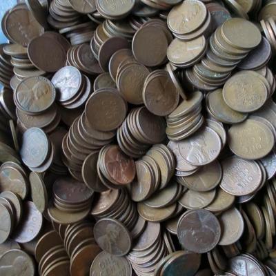 Bag Of 2,500 Lincoln Wheat Cents - Mystery Lot