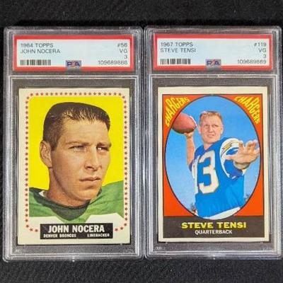 1965 & 1967 TOPPS PSA Graded Football Cards