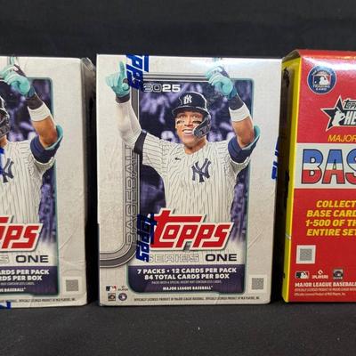 3 TOPPS Sealed/New Baseball Deck Card Boxes