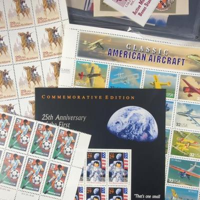 Sheets Of U.S. Stamps, Over $160 Face Value!