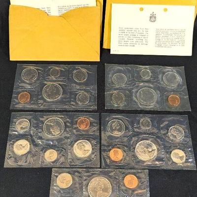 Canada Mint Sets (5), 1970, 71' & '84
