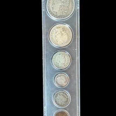 1893-1912 U.S. Coins - Collectible Type Set (Morgan, Barber, Liberty, Indian Head)