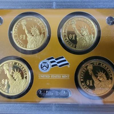 4 U S. Mint Proof Sets Presidential $1 Coins