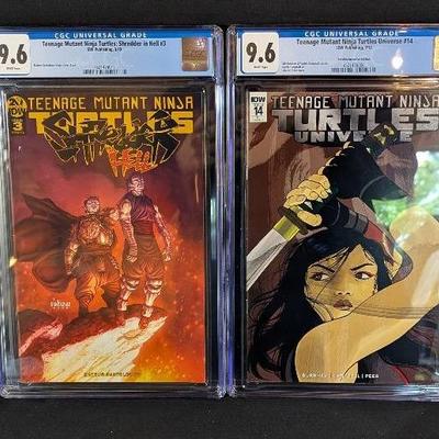 2 CGC Graded 9.6 Teenage Mutant Ninja Turtles Comics
