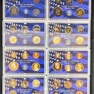 US Proof Sets 1999, 2000, 2003, & 2004