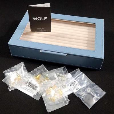Wolf New Jewelry Case With Jewelry Accessories 
