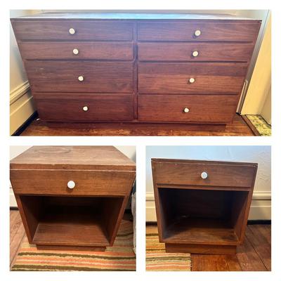 MCM Dresser & Pair Of Nightstands