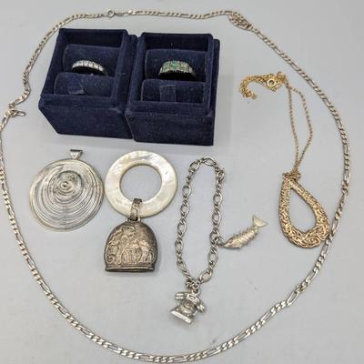 Lot Of Sterling Silver Jewelry 