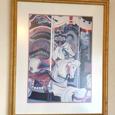 David Gill Carousel Horse Limited Edition Print