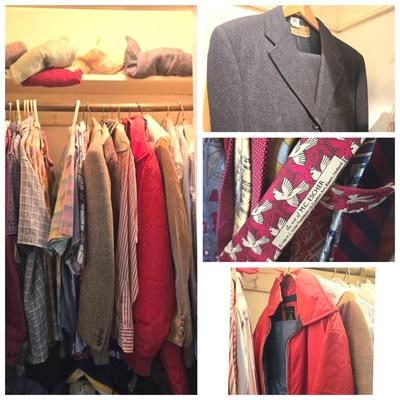 Men's Clothing Lot Vintage & Newer, Shoes, Ties