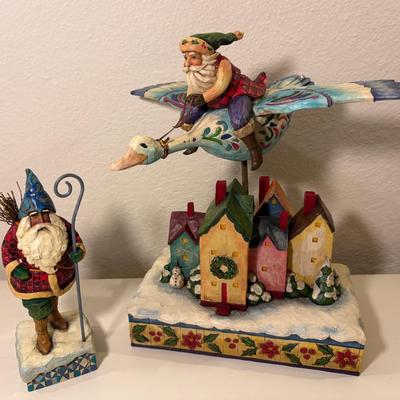 Two Jim Shore Christmas Collectibles 