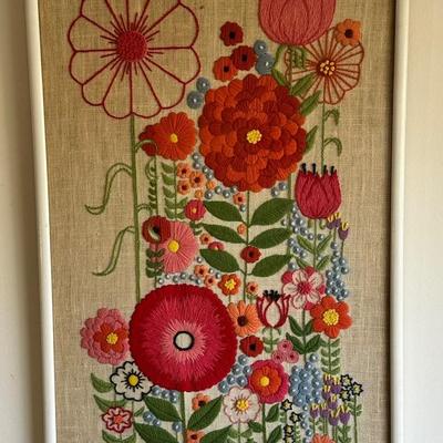 Framed Crewel  & Embroidery Pictures