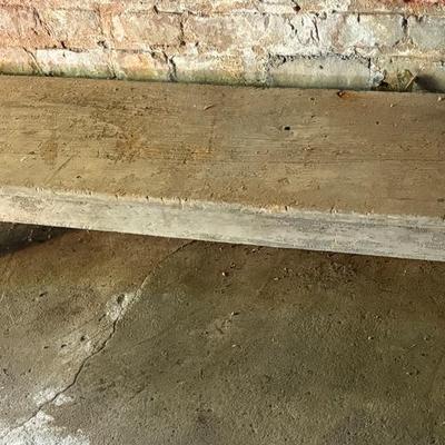 Vintage Wooden Porch Bench 
