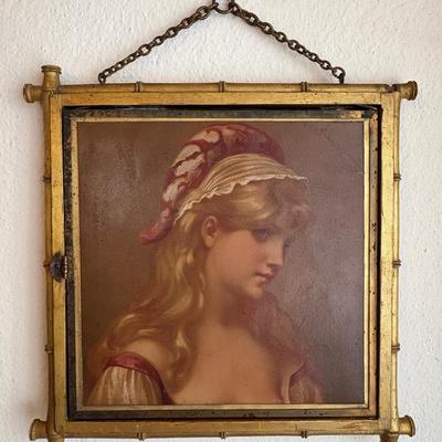 19th Century French Triptych Mirror