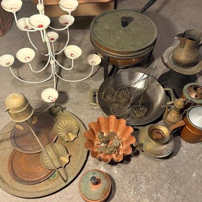 Collection Of Copper, Brass & Metal Decor