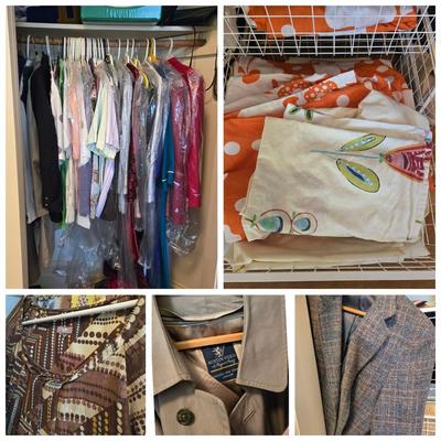 Women's & Men's Clothing & Linens Closet Lot