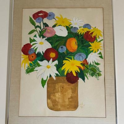 Framed Watercolor Painting
