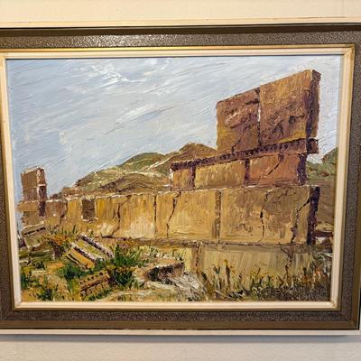 Vintage Original-Signed, Dated Landscape Painting 