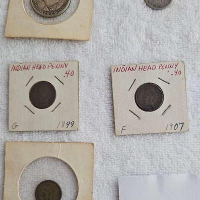 Lot of five American Coins