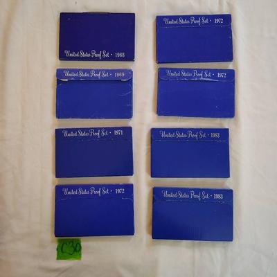 Eight US Proof Sets '68 - '83