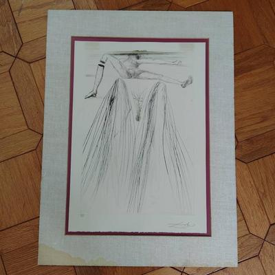 Signed Salvador Dali Print - The Giant Beliagog 1970