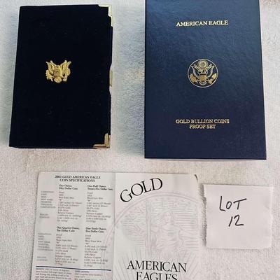 2003 Gold American Eagle four coin proof